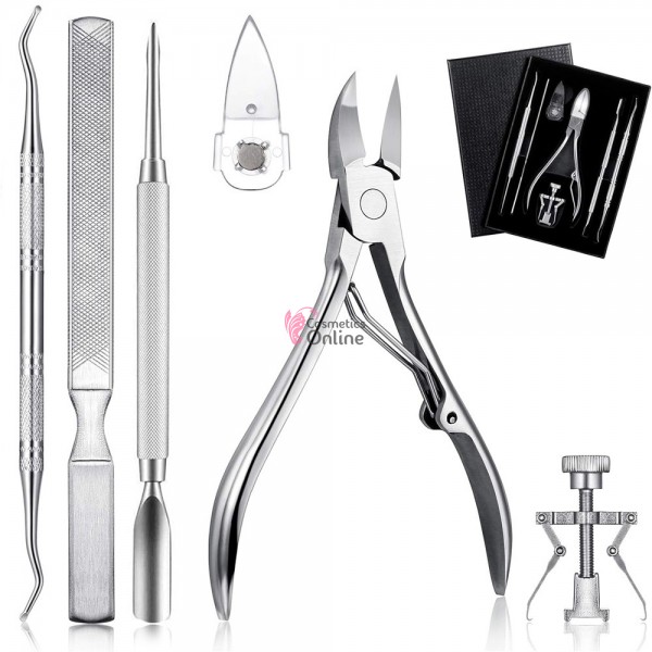 Cleste metalic pentru pedichiura cu instrumente CMC20 + Cutie